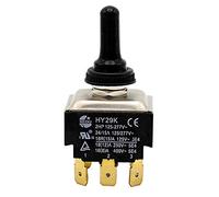 HY29K 9Pins Toggle Switch KEDU Momentary Toggle Switches with Automatic Reset Function Suitable for All Kinds of Devices or Appliances Three-level Double PositionAC 125/277V 20/15A
