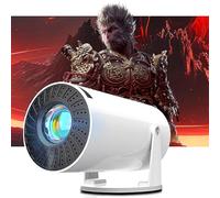 HY300 Mini Projector with WiFi and Bluetooth, Built-in Android 11.0 OS Home Video Projector, Compatible with Smartphone/TV Stick/Laptop/PS4/HDMI/USB (white)