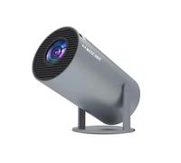 HY300 Pro Mini Projector Support 4K1080P 1280*720P Dual Band WIFI6 5G Wireless 5.0 Bluetooth Android 11, 160 ANSI 260 Lumens, 180 Degree Rotatable, Auto Keystone Correction, 35"-130" Video Projector