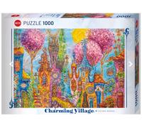 Heye Verlag Puzzle Charming Village - Pink Trees - 1000 Pc