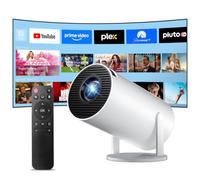 HY300Pro 2026 Upgraded Mini Projector WiFi6 Bluetooth 5.4,4K/ 8K Support | Smart Portable Projector Android 14 Built-in Apps,Auto Keystone,12000 Lumens Outdoor Movie Projector for Bedroom/Gaming/Phone