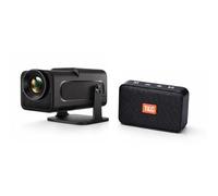 HY320 2025 Smart Projector, HD1080P Mini Projector with Android 11.0 Support, Portable Device with WiFi 6 BT5.2, Auto Keystone, Outdoor Usage, Indoor Compatible, Phone