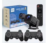 HY320 Mini Android Game Projector - 2-in-1 Entertainment Powerhouse with 2 Wireless Game Controllers & 20,000+ Built-in Retro Games