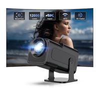HY320 Video Projector 4K, Mini Projector FHD 1080P, Automatic Keystone Portable Projector, Android TV Video Projector with Wifi6 Bluetooth, ALLIWAVA Projector for PS5/Home Theater/Phone/HDMI