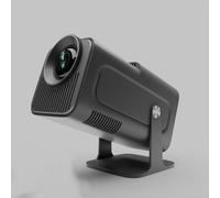 HY320NTV Portable projector with wifi6, bluetoooth5.2 and andriod 11.0, Portable Mini 1080P Projecter with auto focus and 4k support, auto keystone, 180° stand, AI voice control 300 ANSI lumens