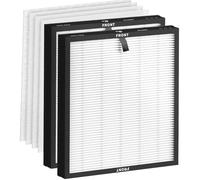 HY4866 Replacement Filter Compatible with MORENTO HY4866 HY4866-WF Air Purifier, 3-in-1, 2 Pack H13 True HEPA & Activated Carbon Air Filter with 4 Pack Pre-filter cotton