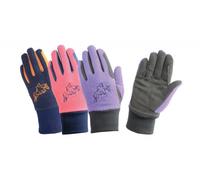 Hy5 Children's Winter Gloves - Black/Purple - Child Extra Large