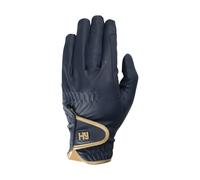 Hy5 Cottenham Elite Riding Gloves - Navy/Gold - Extra Large