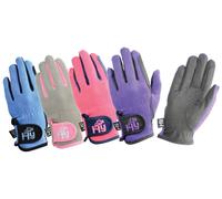 Hy5 Everyday Two Tone Children's Riding Gloves - Navy/Sky Blue - Child X Large