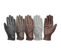 Hy5 Leather Riding Gloves - 7 (XS) · White