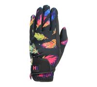 Hy5 Lightweight Printed Riding Gloves - 11 (XL) · Black/Hot Pink/Purple