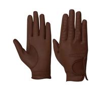 Hy5 Men's Leather Riding Gloves in Brown | Size: XS Hy5 Brown XS