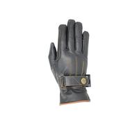 Hy5 Thinsulate™ Leather Winter Riding Gloves - Black/Tan Stitch - Large