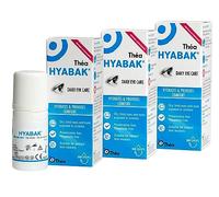 Hyabak Eye Drops to provide comfort and relief for Dry Eye |For dry eyes, caused by environmental factors ISuitable for Contact Lens Wearers and screen users| Preservative-Free 3 PACK|10ml (900 Drops)