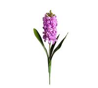 Hyacinth Artificial Flowers,Artificial Plants for Decor,3D Hyacinth Narcissus Plastic Artificial Flower Potted DIY Crafts Floral Ornaments Plastic Artificial Flower Blue White Purple(purple)