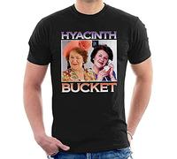 Hyacinth Bucket Keeping up Appearances Montage T-Shirt Black Mens Tees 3XL