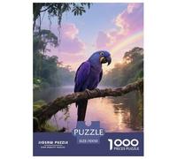 Hyacinth Macaw 1000pc Puzzle Educational Tool For Children Ages 7+ Observation Skills Bird Gift for Learning 70x50cm/1000pcs
