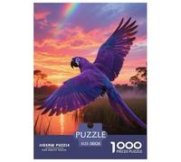 Hyacinth Macaw 1000pc Puzzle Relaxing Challenge For Adults Mindful Play Quiet Time Bird Collectors Edition 38x26cm/1000pcs