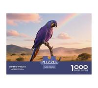 Hyacinth Macaw 1000pc Puzzle Visual Challenge For All Ages Mind Booster Bird Great Display Option 70x50cm/1000pcs