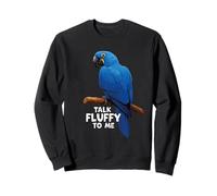 Hyacinth Macaw Bird Lover Parrot Owner Fluffy Hyacinth Macaw Sweatshirt