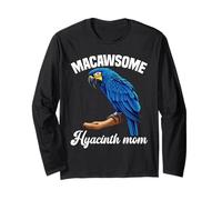Hyacinth Macaw Mom Birdkeeper Parrot Mama Hyacinth Macaw Long Sleeve T-Shirt