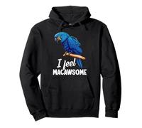 Hyacinth Macaw Owner Parrot Lover Macawsome Hyacinth Macaw Pullover Hoodie