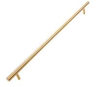 HYAEXCPJ Modern Minimalist Brass T-Bar Kitchen Cabinet Door Handle, Drawer Pulls Cupboard Knobs Bedroom Wardrobeniture Long Handles Hardware, with Screw/Hole Center 320Mm