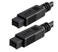 HYAGBCOP 1.8m 300cm 4.5m IEEE 1394 Firewire 800 to 9-Pin Male to Data Cable Black Wire Double Shielded(4.5m)