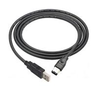 HYAGBCOP Firewire IEEE 1394 6 Pin Male to USB 2.0 A Adaptor Convertor Cable Cord 1.2m .8m/3m/5m Cable(1.5m)