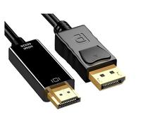 HYAGBCOP Video Converter DP To HDMI/DVI 24-1 DVI-D/V/GA Long Cable For TV Computer 4K 1080P HD Displayport Display Port Adapter(DP To HDMI)