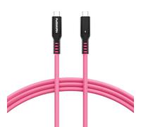 HYairspy Thunderbolt 4 Cable USB 4 Cable 1m - 40Gbps & 240W Fast Charge, 5A Braided USB-C to C with 8K@60Hz - Compatible MacBook, iPhone 16/15, iPad, SSD, Docking, eGPU