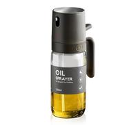 Hyaloid Oil Sprayer Bottle, 250ml Glass Container with Mist Spray,Olive Oil Spray Bottle for AirFryer, Salad, BBQ, Kitchen Baking, Roasting,High Borosilicate Glass Sprayer Mister, Grey