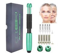 Hyaluron Injection Pen Kit 0.3ml/0.5ml Hyaluronic Acid Painless Needleless Injection Pen for Stretch Marks Acne Scar Skin Rejuvenation Tool with 10 Ampoule Head,Green