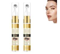 Hyaluronic Acid & Caffeine Extract Eye,Under Eyes With Roller Massage,Easy-Wear Formula For Eye Bags & Puffiness,2Pcs