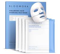 Hyaluronic Acid & Collagen Face Mask Overnight, Hydrogel Hydrating Facial Mask, Moisturizing & Tightening Low Molecular Solution, Collagen Skincare, Face Care & Self Care for Women 34g*4ea
