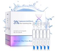 Hyaluronic Acid Deep Moisturizing Serum,30pcs Hyaluronic Acid,With Moisturizing,Hydrating Effect,Lighten The Wrinkles,Improve Skin Elasticity And Brightness,Effectively Improve The Dryness,Roughness