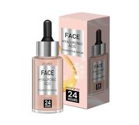 Hyaluronic Acid Foundation Serum, a moisturizing liquid foundation that evens out skin tone, smooths and refines, and reduces the appearance of fine lines (30mL)
