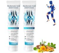 Hyaluronic Acid Joint Pain Relief Cream - Fast-Acting, Non-Greasy Formula for Back, Neck, Knees, Hands & Feet, Deep Penetrating Joint Care for Arthritis, Stiffness & Muscle Aches, Daily Relief (B)