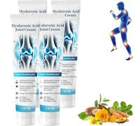 Hyaluronic Acid Joint Pain Relief Cream - Fast-Acting, Non-Greasy Formula for Back, Neck, Knees, Hands & Feet, Deep Penetrating Joint Care for Arthritis, Stiffness & Muscle Aches, Daily Relief (D)