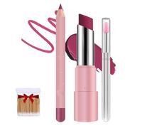 Hyaluronic Acid Lip Lifter Balm,Hydrating Glaze Lip Balm With Hyaluronic Acid,2 In 1 Long-Lasting Waterproof Lipbalm Set,Non-Sticky,Nourished Lip Color Moisturizing Shine (H-08#, SIZE)