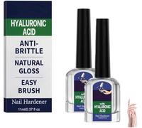 Hyaluronic Acid Nail Care With Vitamin E & Jojoba Oil,Intense Moisture Strengthening Treatment For Hydrated, Intense Moisture for Strong, Hydrated Nails, Brittle Nails Repair & Healthy Growth (2 Pcs)