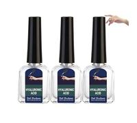 Hyaluronic Acid Nail Hardener, Gentle & Effective Natural Nail Repair Solution, Clear Nails Polish Strengthener and Growth, Nails Care Serum for Cracked Cuticles & Drys, Glossy Smooth (3PCS)