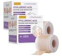 Hyaluronic Acid Nano Microneedle Repair Tape, Reusable Scar Removal Treatment Tape, Silicone Tape for Scars, Soft & Comfortable for All Skin Types (2Box)