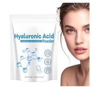 Hyaluronic Acid Powder,100g Water-Soluble Smoothing,Gentle Anti-Aging Hyaluron Facial Serums,Hyaluron Moisturizing Film Powder,Water-Soluble for Skin Moisture,Hydrating Nutrition Supplement (1)