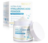 Hyaluronic Acid Powder, Skin Hydration & Anti-Aging Care Formula, 100% Pure Enhance Moisture, Reduce Wrinkles, Improve Skin Elasticity, for Moisture,Skin Hydration and Moisture, DIY Facial Serum
