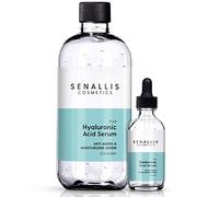 Hyaluronic Acid Serum 8 fl oz And 2 fl oz, Made From Pure Hyaluronic Acid, Anti Aging/Wrinkle, Ultra-Hydrating Moisturizer That Reduces Dry Skin Manufactured In USA