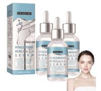 Hyaluronic Acid Serum, Natural Collagen Plumping Booster, Anti Wrinkle Formula, Drop Of Youth, Increase Skin Hydration, Peptide Complex, Youthful Look, Wrinkles, Fine Lines, Pore & Sebum Care (3Pc)