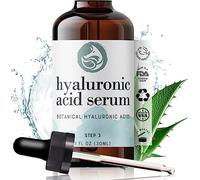 Hyaluronic Acid Serum - Vitamin C and E - Hydrating Anti Aging for Face and Skin - Green Tea, Jojoba Oil, Witch Hazel - Best Natural and Organic Toner Plus Moisturizer - 1 Ounce by Foxbrim