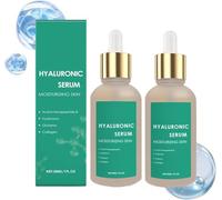 Hyaluronic Acid Serum with Collagen & Peptides, Anti-Wrinkle And Firming Essence, Hydrating Moisturizing Serums, Brightening Plumping Essence for All Skin Types (60ml, 2pc)
