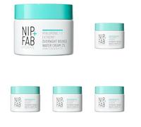 Hyaluronic Fix Extreme4 Overnight Bounce Water Cream 2% 50 ml, Hydrating, Smooths Pores, Fine Lines and Wrinkles, Prevents Moisture Loss (Pack of 5)